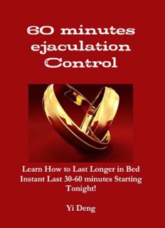 60 MINUTE EJACULATION CONTROL